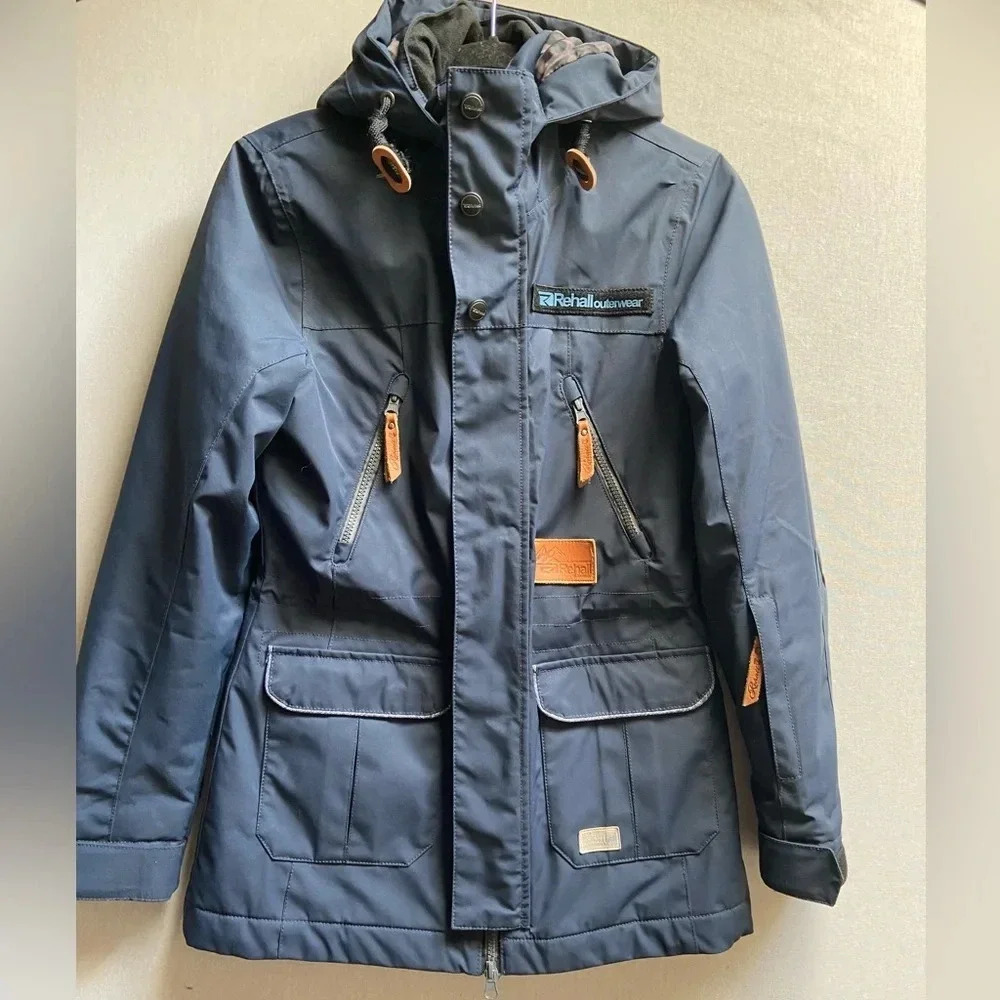 Rehall Scarlet Winter Snowboard Hooded Jacket Blue Size XS